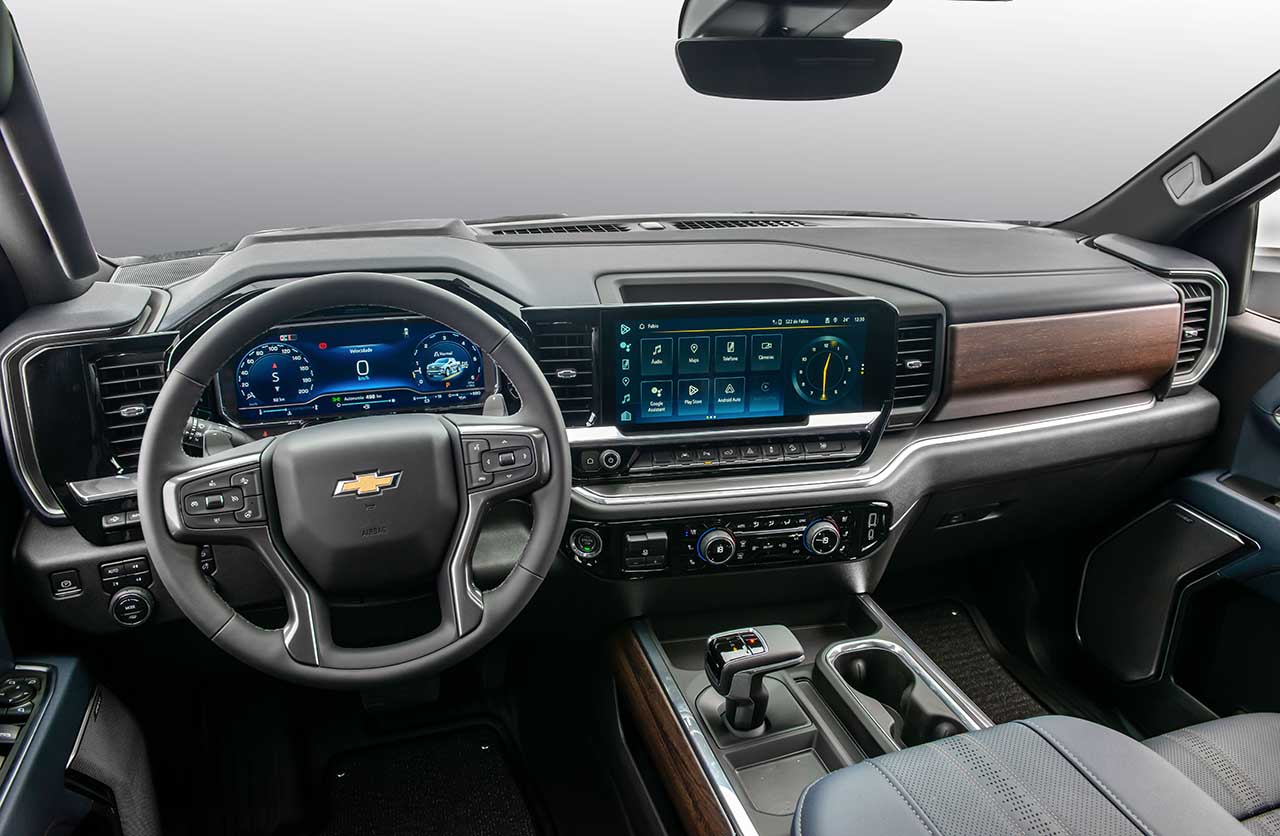 Interior novo Chevrolet Silverado