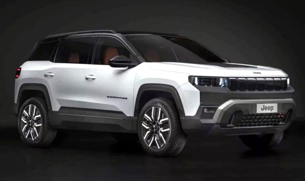 Jeep Compass 2026: é assim que o novo SUV 2 é visto Jeep Compass 2026 blanco frente