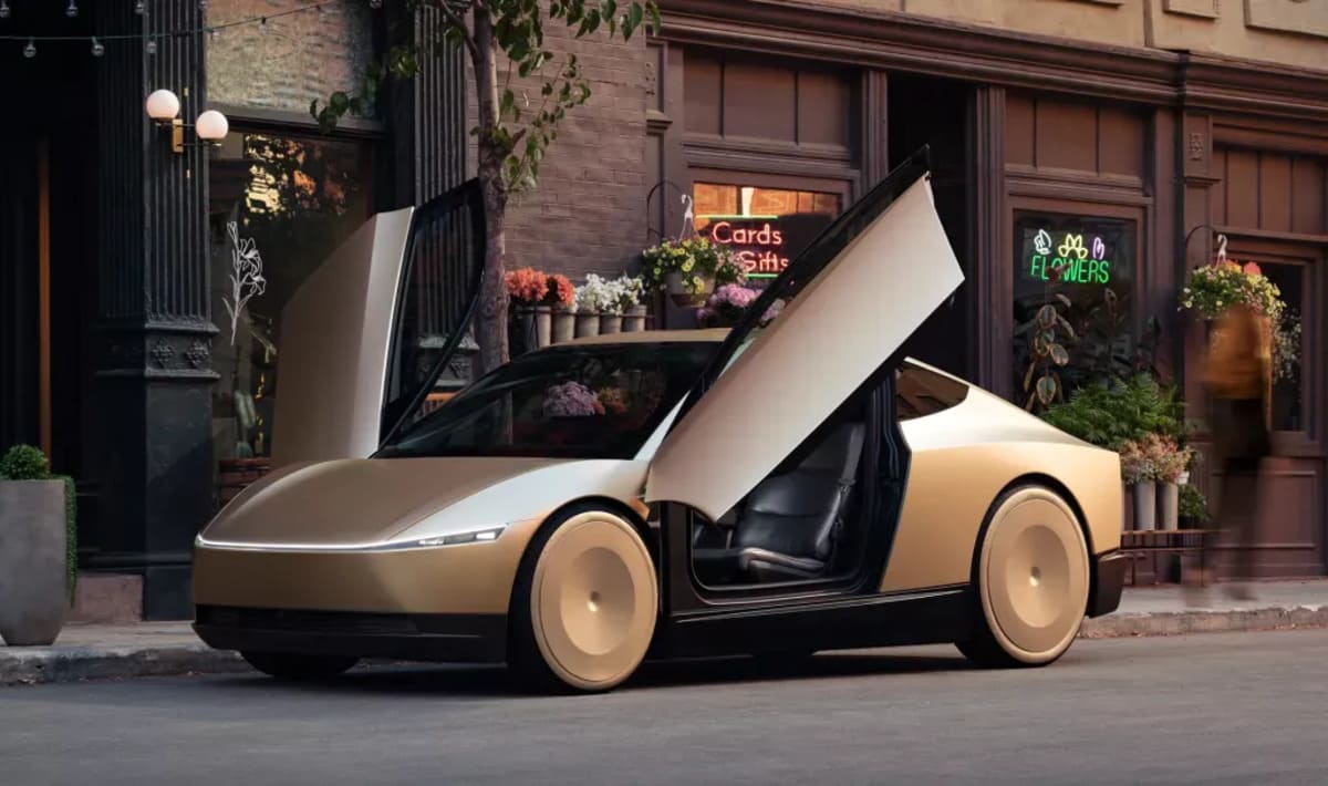 Tesla terá que renomear sua robotaxia e cybercabs após um revés legal 5 Tesla Cybercab 1